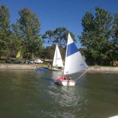 Sailing at Lake Wyangan Griffith Sailing Club